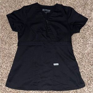 Grey's Anatomy Scrub Top - Black